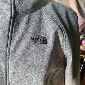 The North Face Heather Gray Full-Zip Jacket